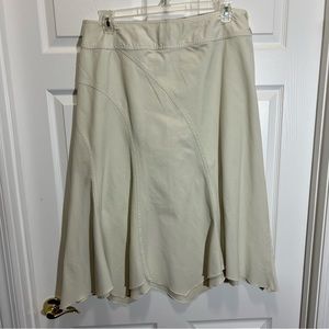 CATO Woman Cream 100% Cotton Skirt Size 16W